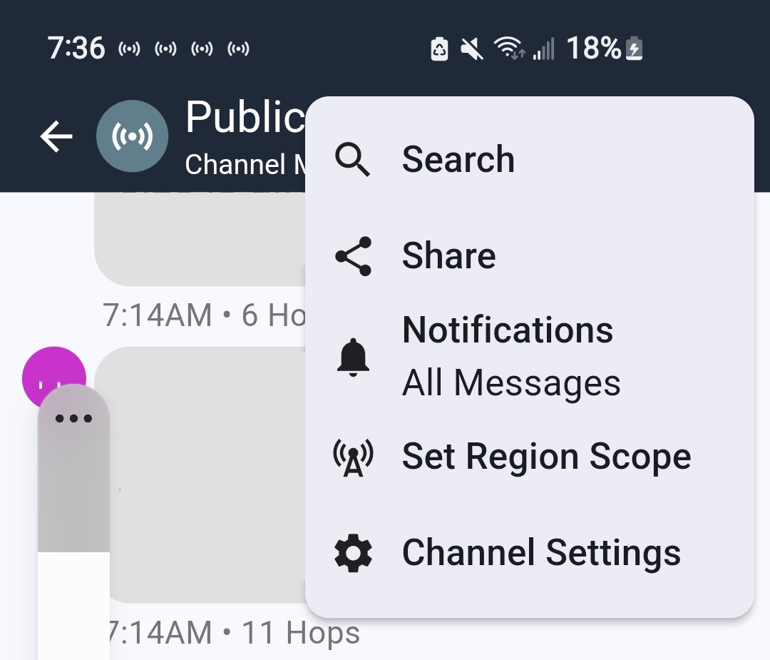 Set Region Scope option